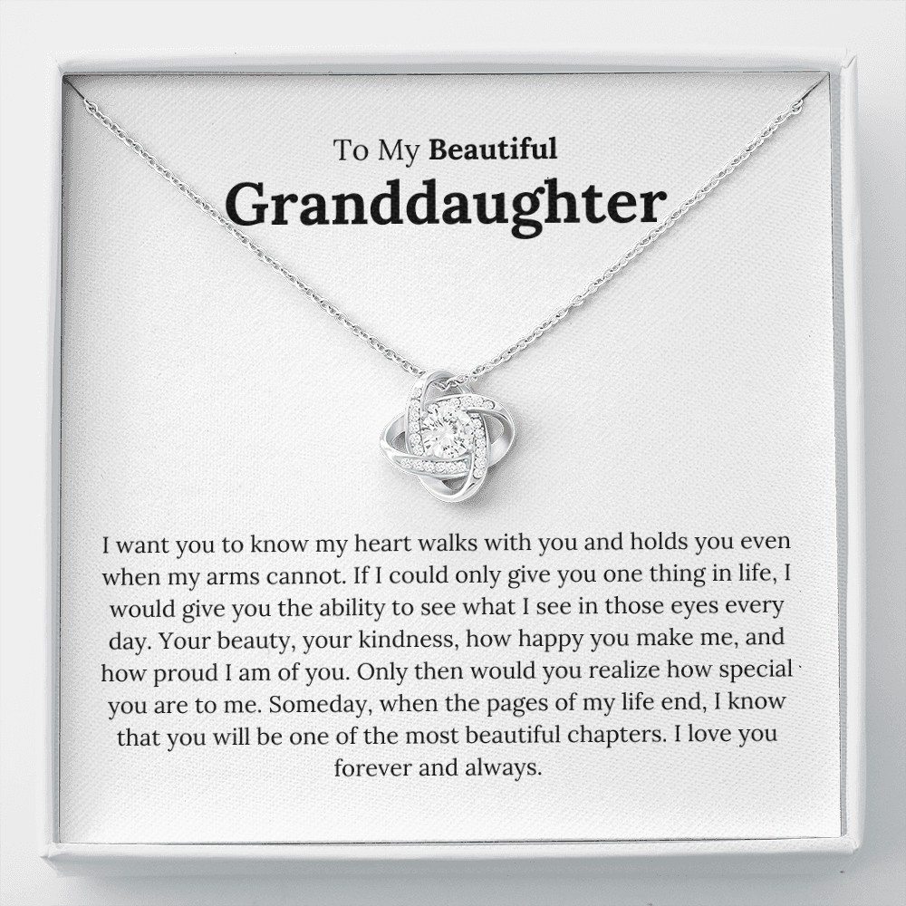 To My Granddaughter - My Heart Walks With You