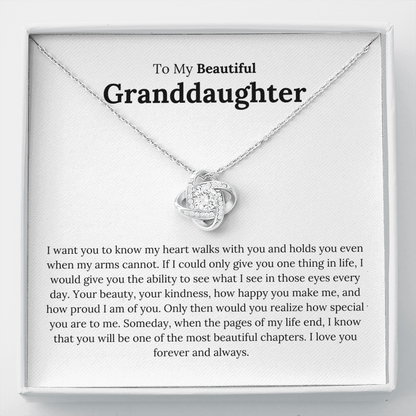 To My Granddaughter - My Heart Walks With You